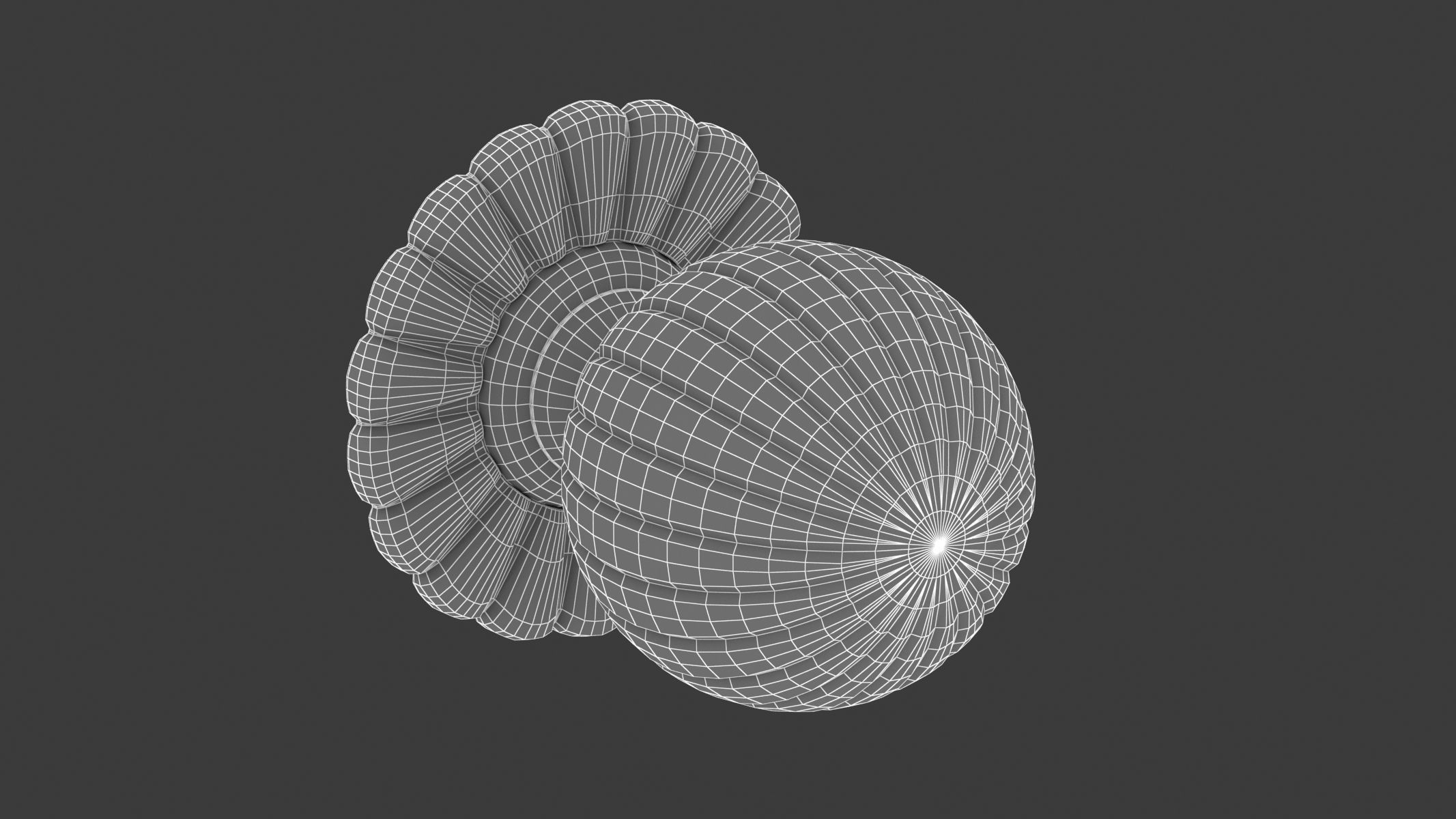 Flower Mortice Door Knob 3D model_5