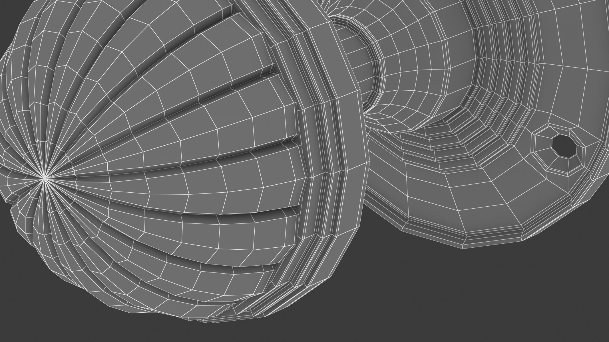 Fluted Mortice Door Knob 3D model_8