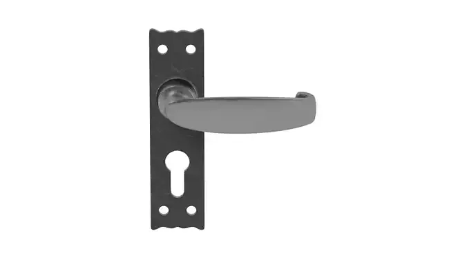 Foundries Traditional Black Antique Handle Low-poly 3D model