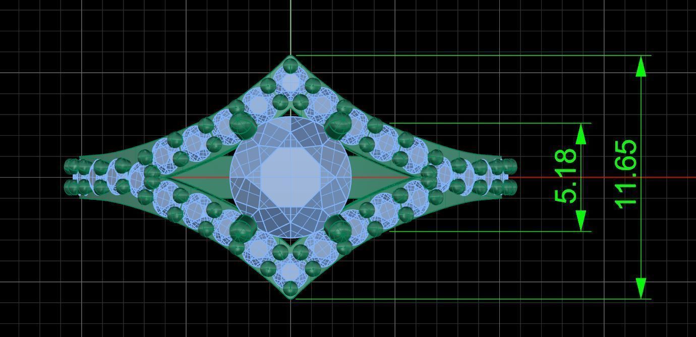 Solitaire ring  3D print model_4