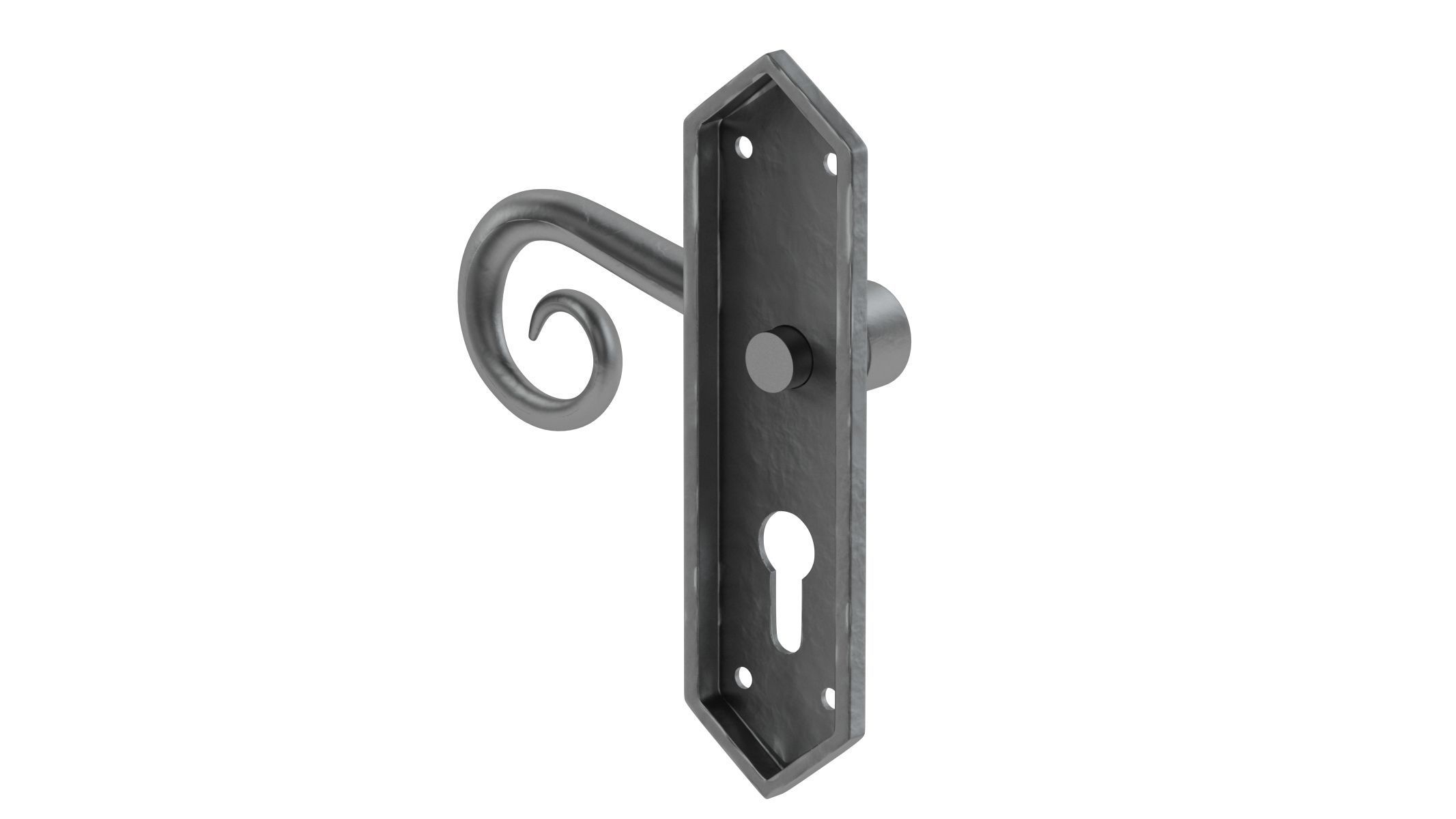 Frelan Royal Black Antique Handle 3D model_2