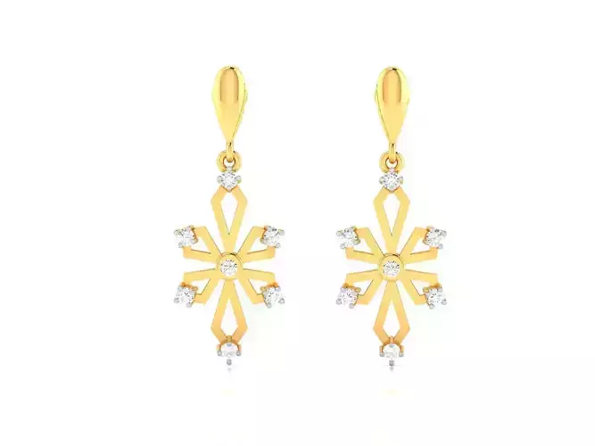 Diamond Earring 3D print model