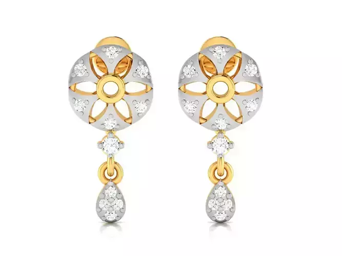 Diamond Earring 3D print model