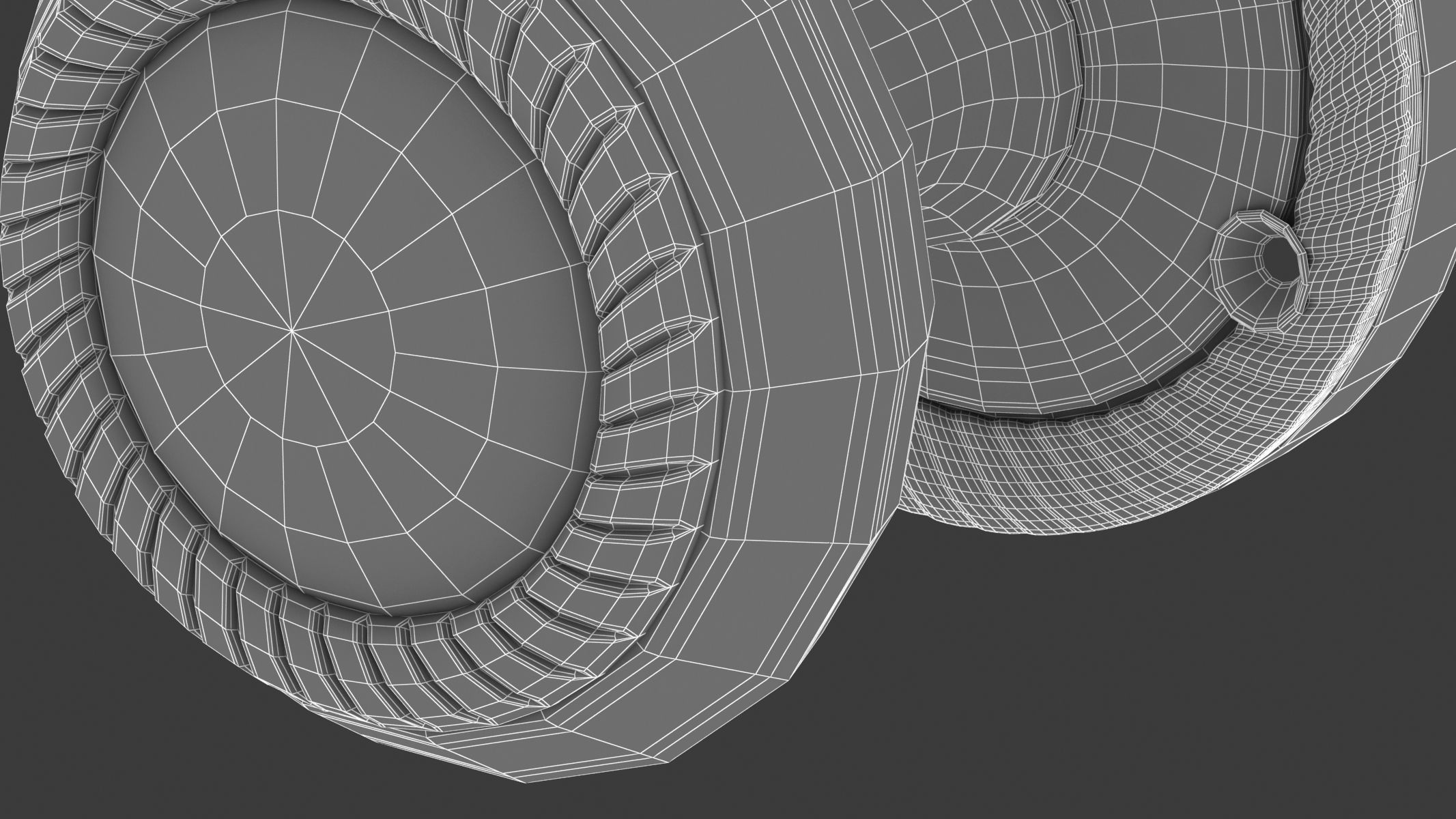 Georgian Mortice Door Knob 3D model_8