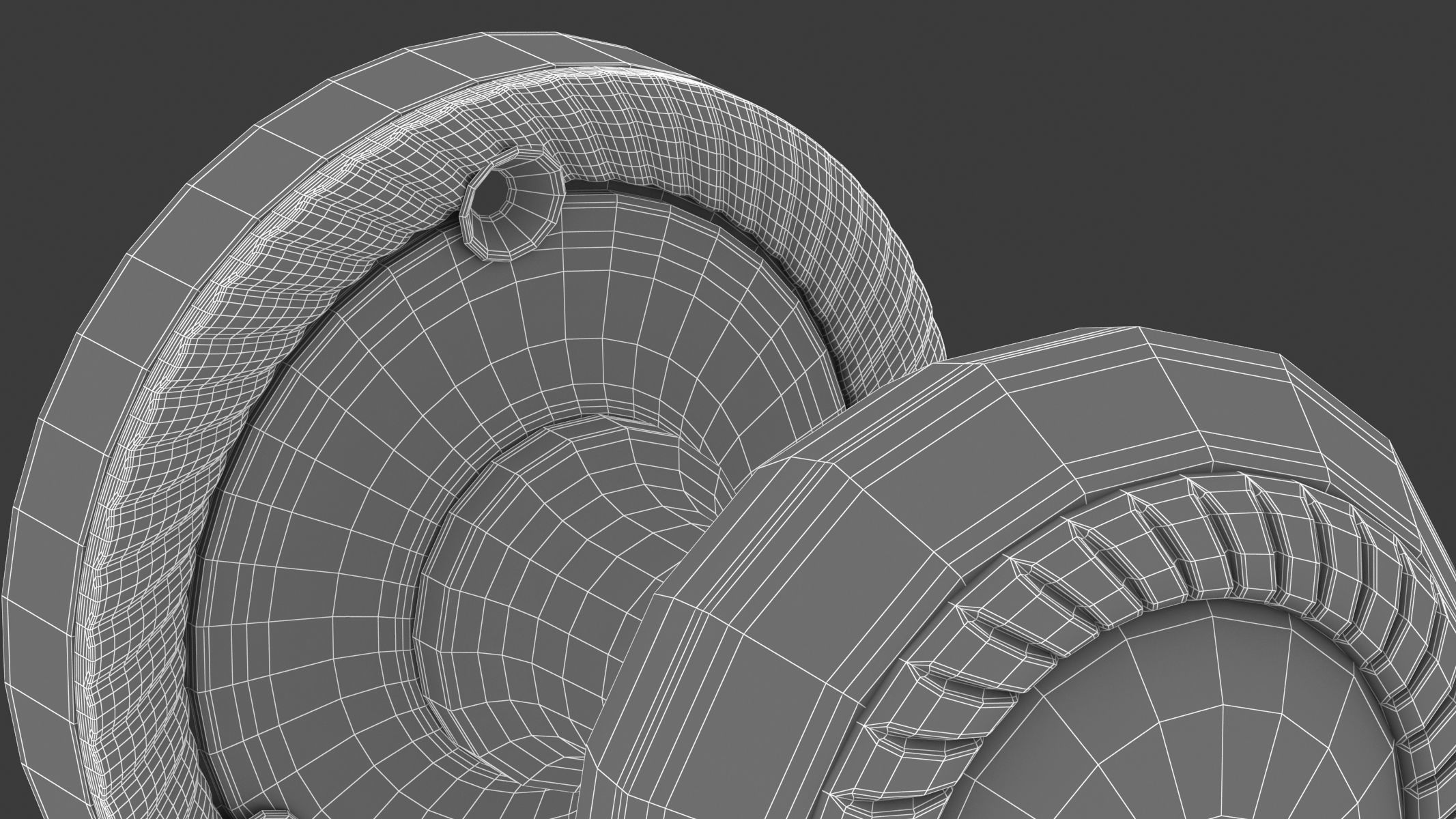 Georgian Mortice Door Knob 3D model_9