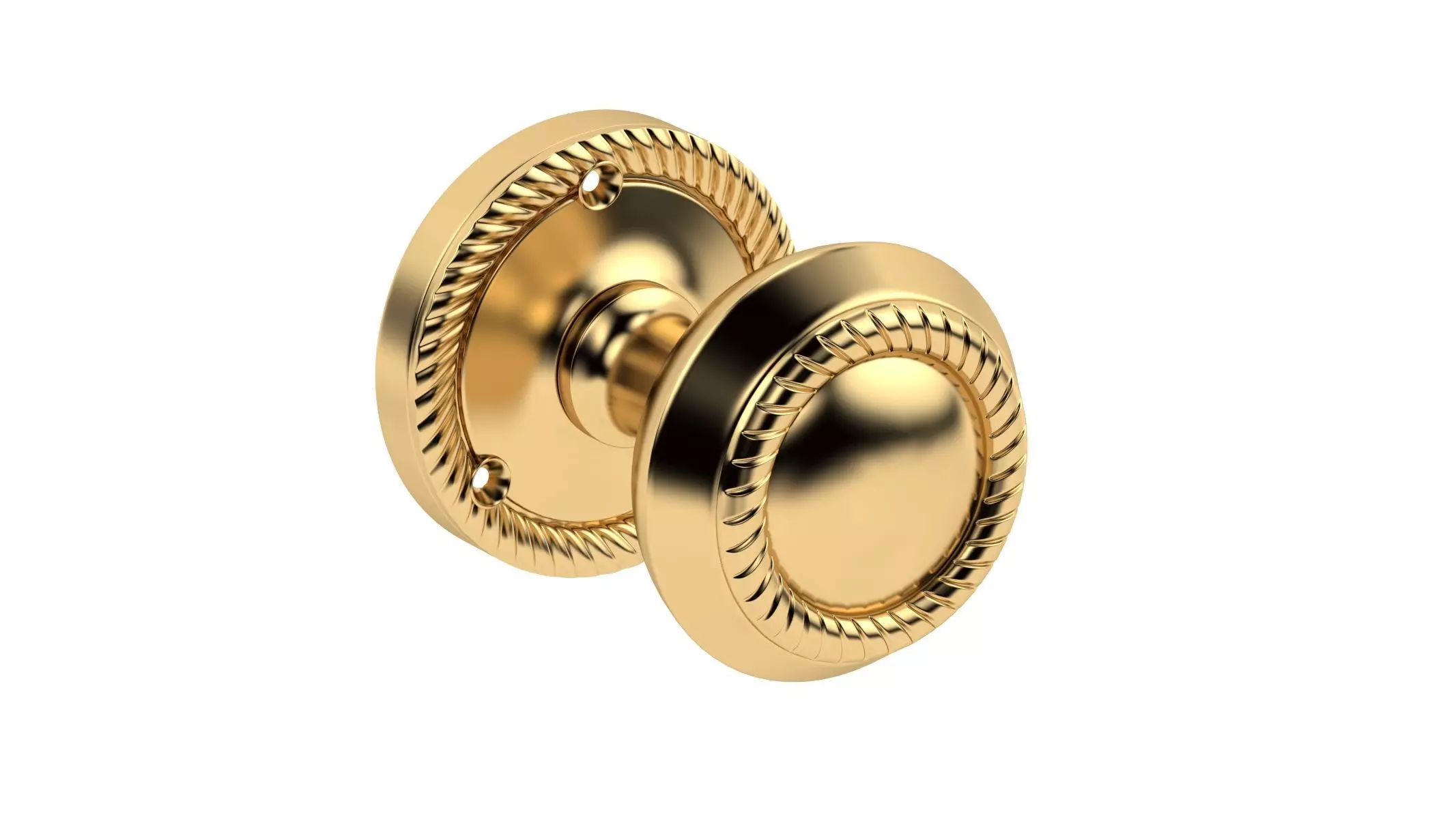Georgian Mortice Door Knob 3D model_0