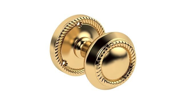 Georgian Mortice Door Knob 3D model