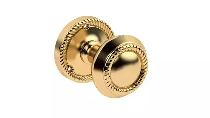 Georgian Mortice Door Knob 3D model