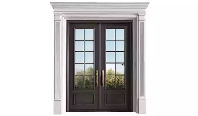 Entrance classic door External Doors Exterior Door 3D model