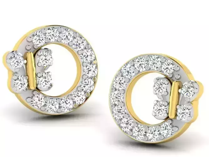 Diamond Earring 3D print model
