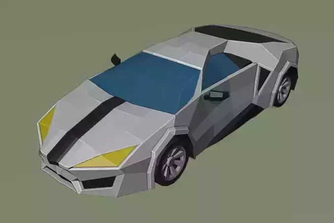 Low Poly Sport Car