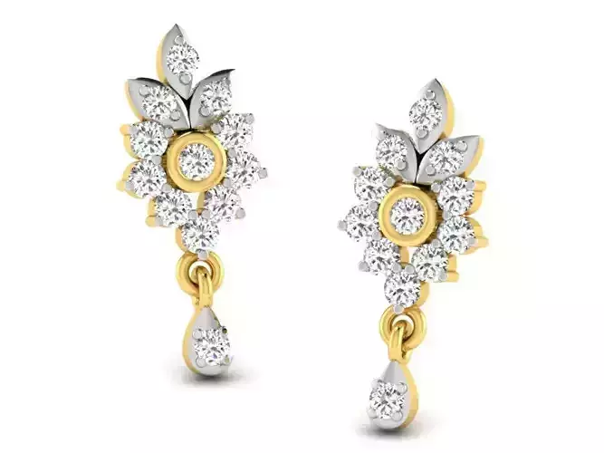 Diamond Earring 3D print model