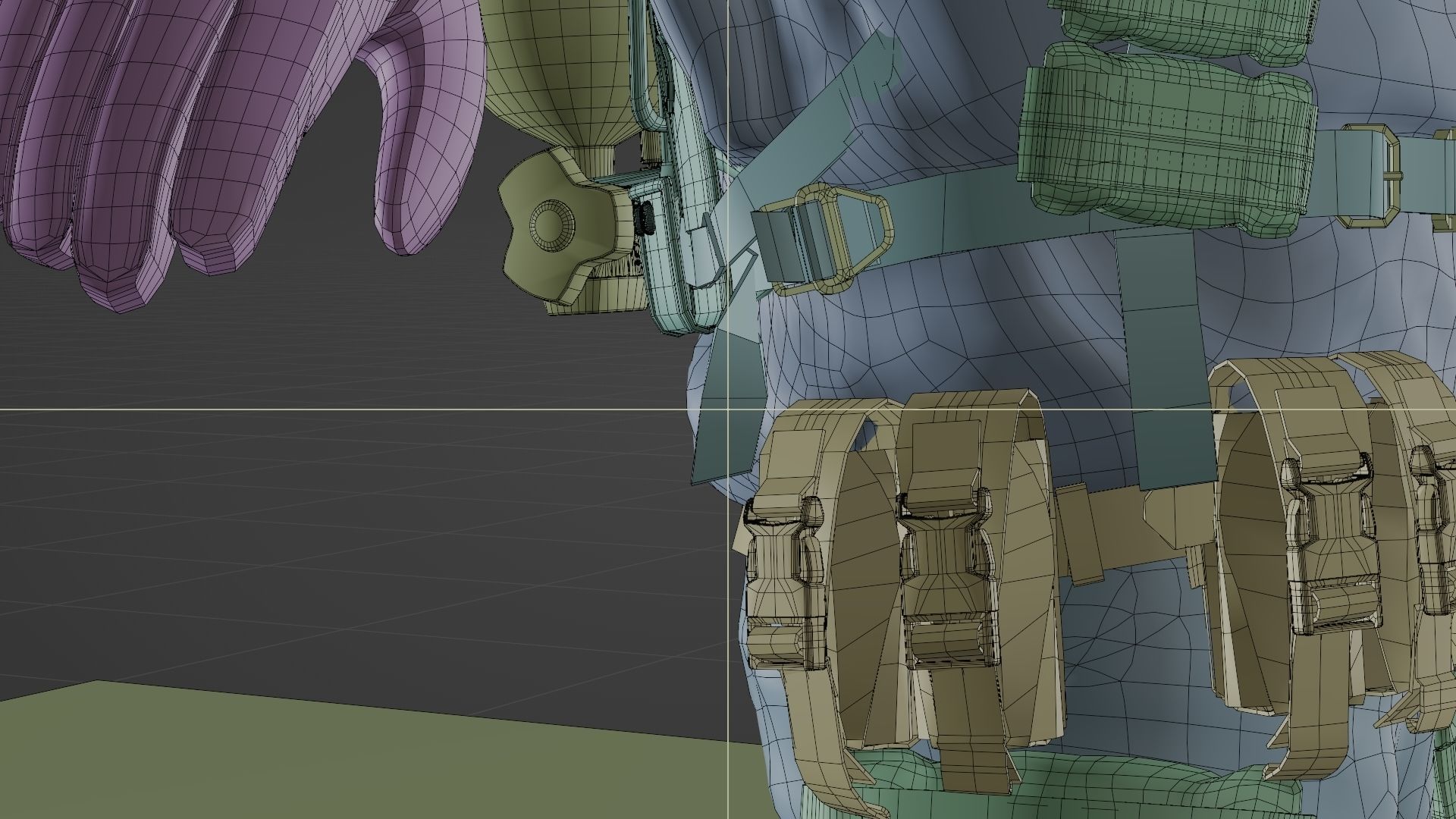 HAZMAT NBC Suit Rigged 3D model_32