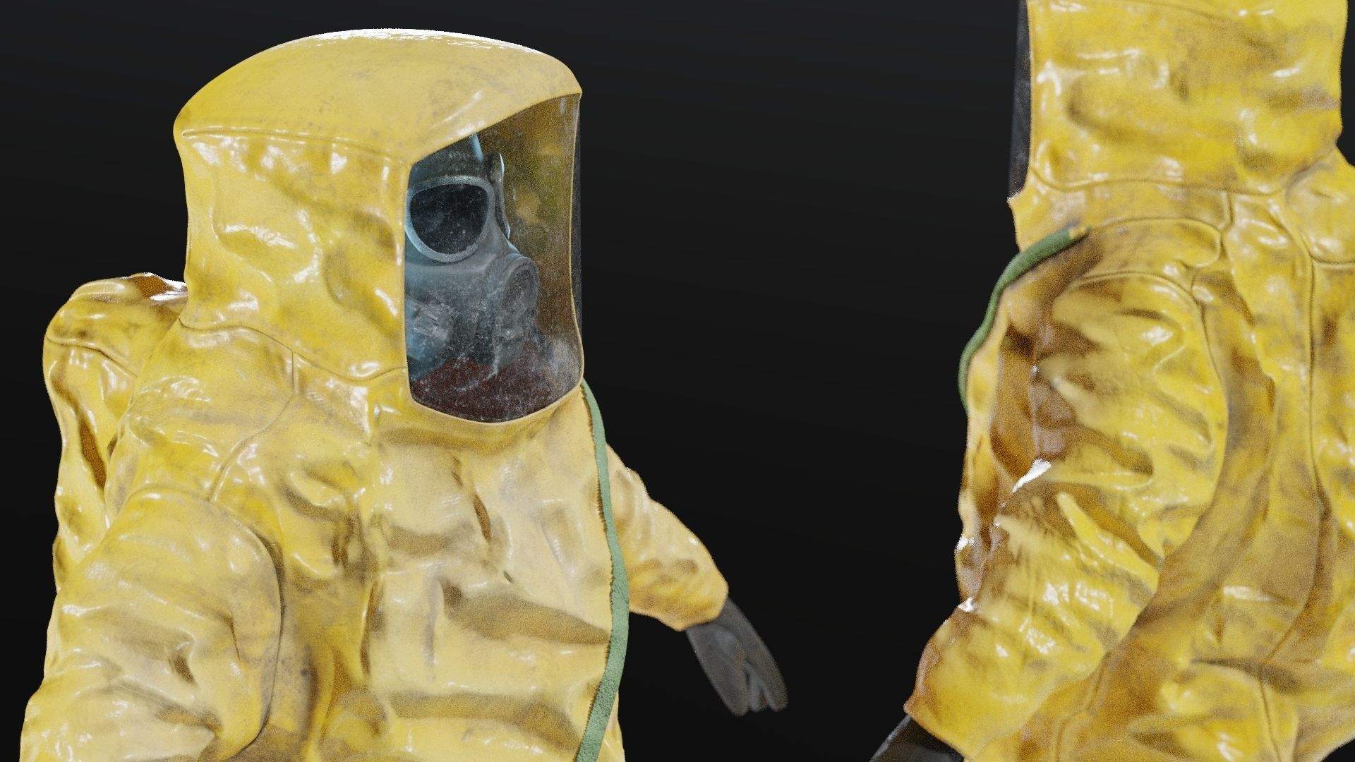 HAZMAT NBC Suit Rigged 3D model_16