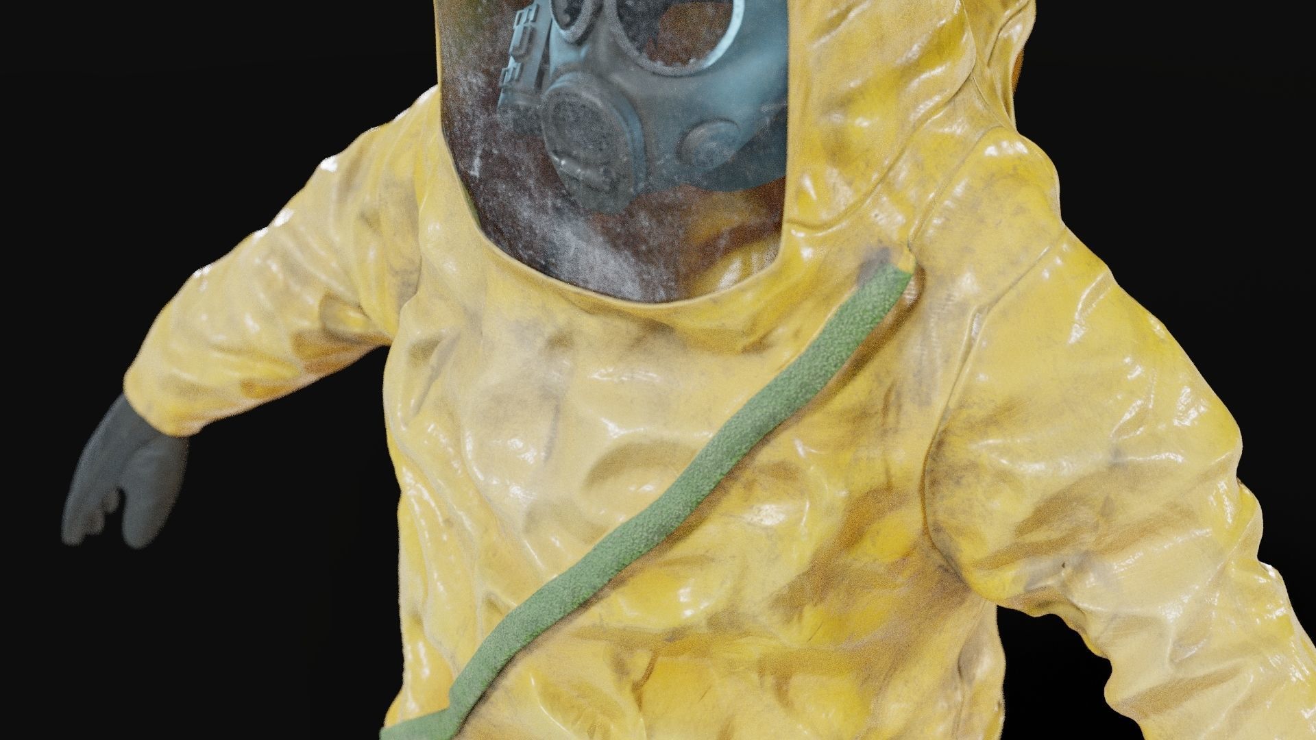 HAZMAT NBC Suit Rigged 3D model_19
