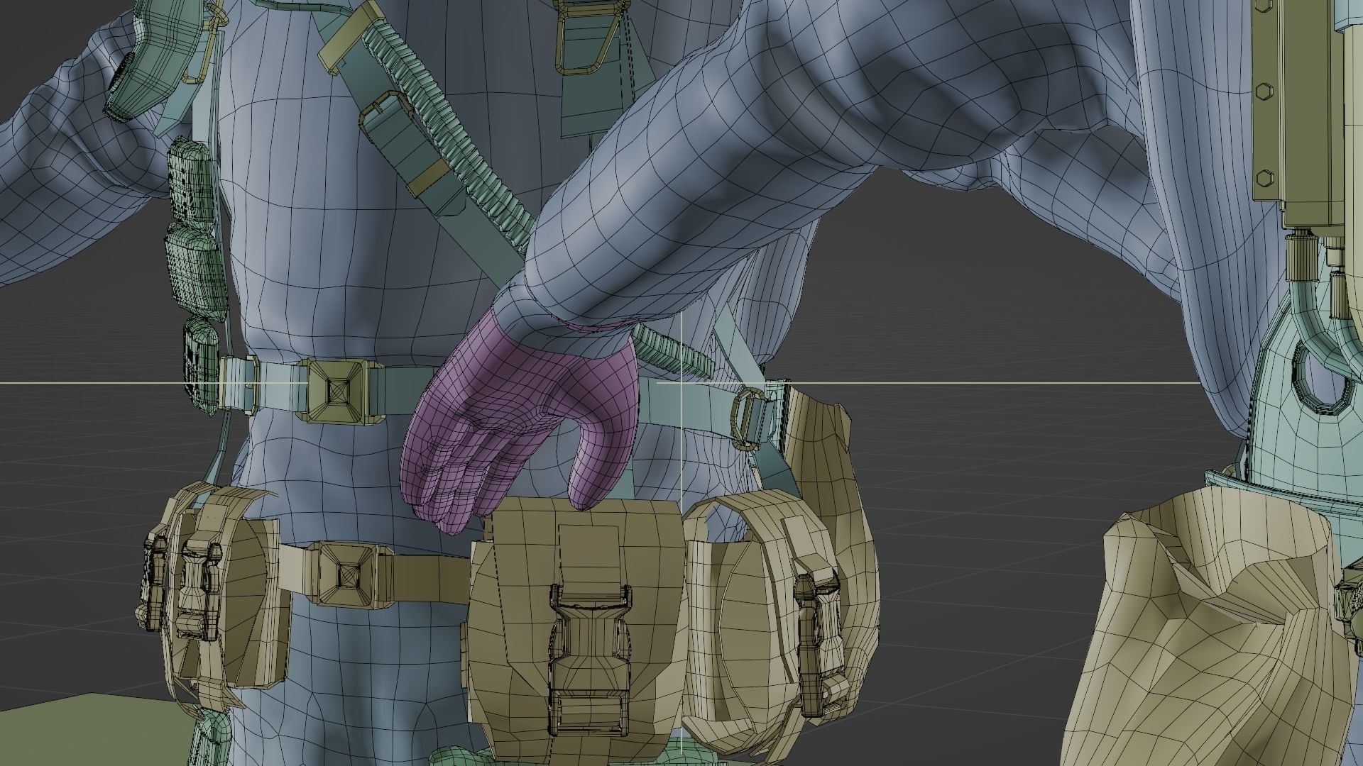 HAZMAT NBC Suit Rigged 3D model_29