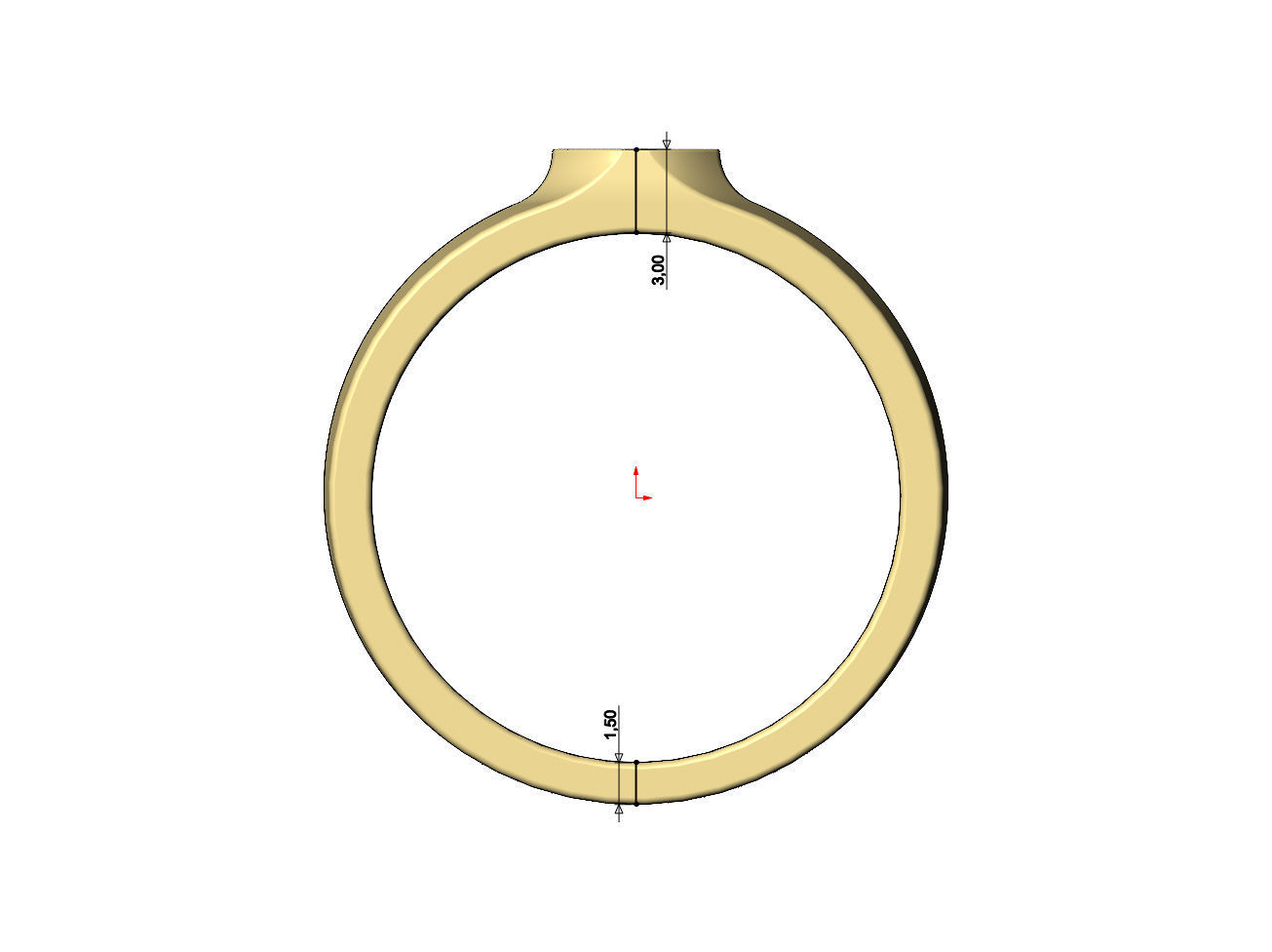 Small Octagonal signet ring US sizes 5to9 3D print model_7