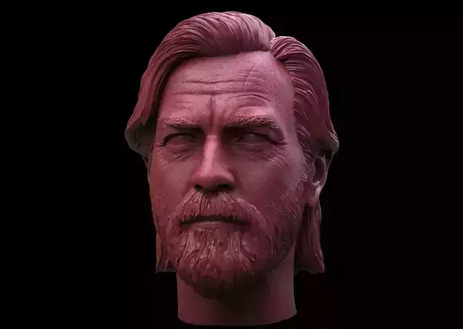 Obi- Wan Kenobi - Ewan McGregor Head 3D print model