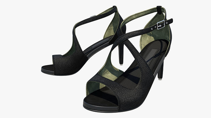 Heels high heeled shoe 3D model