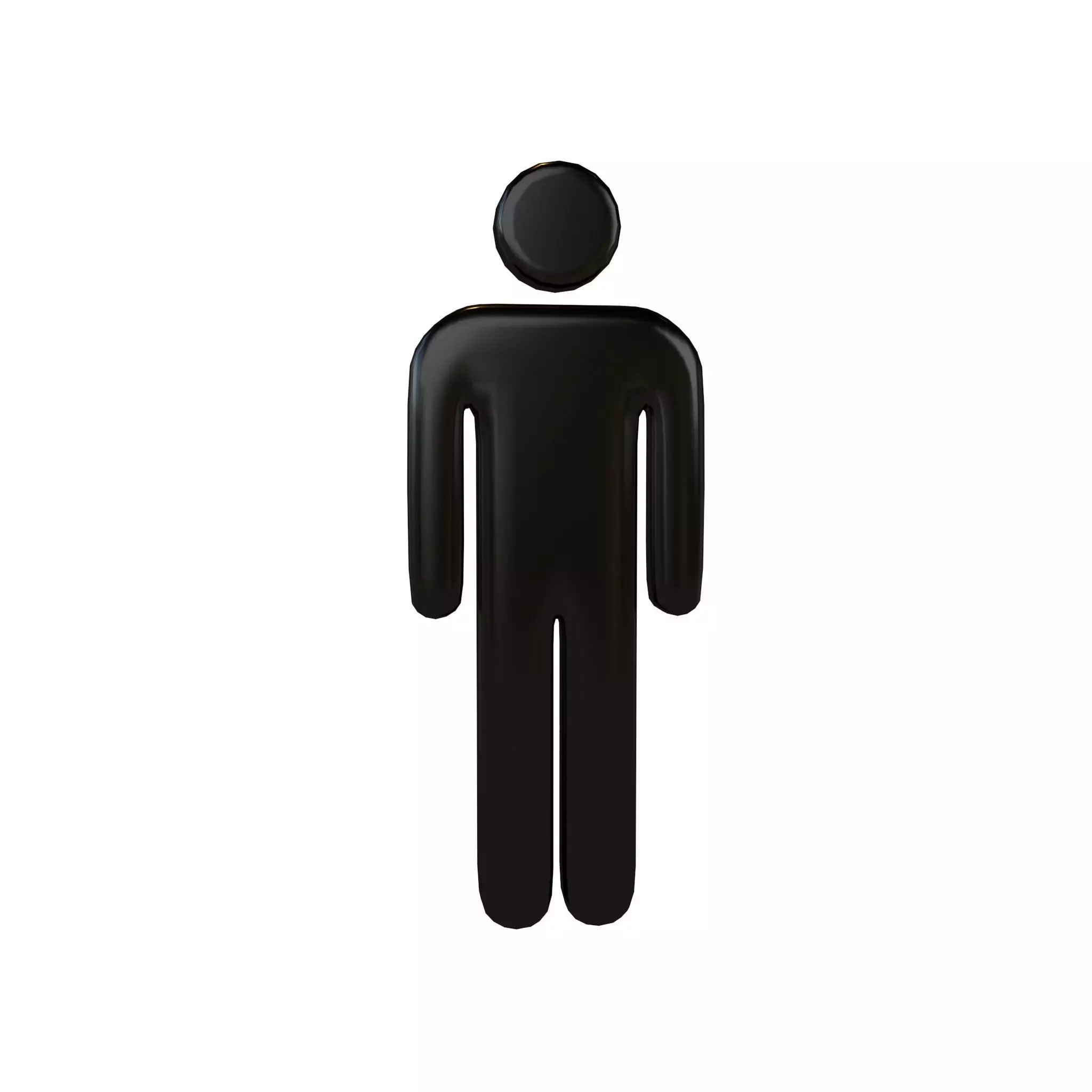 Boy Symbol v5 002 Low-poly 3D model_0