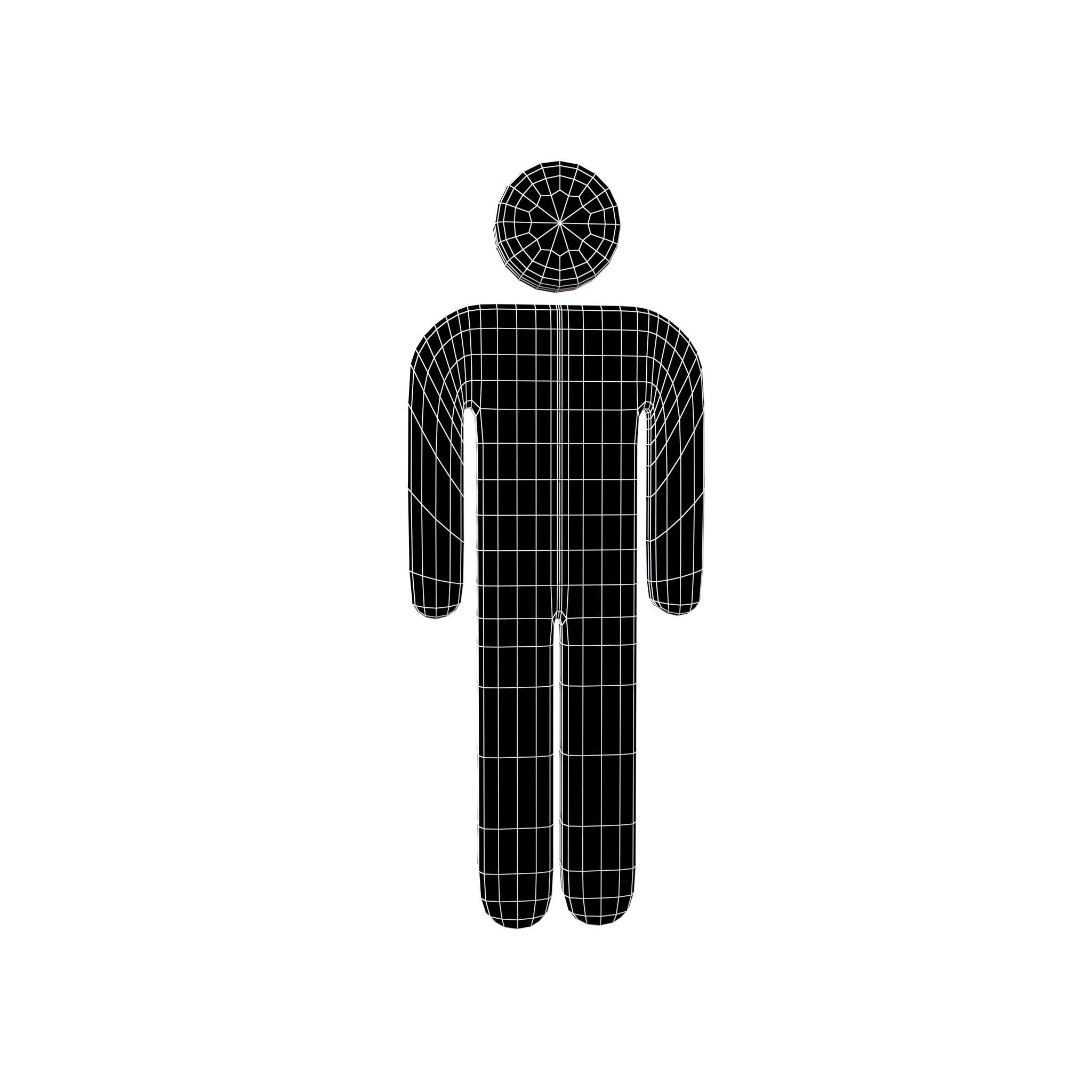 Boy Symbol v5 002 Low-poly 3D model_4