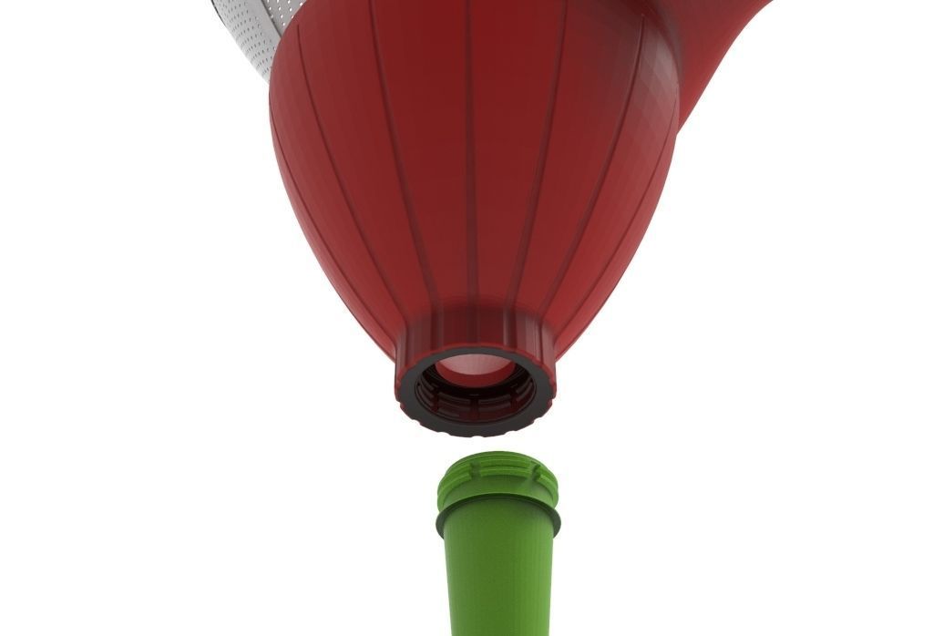facilitator funnel -bottle funnel 3D print model_7