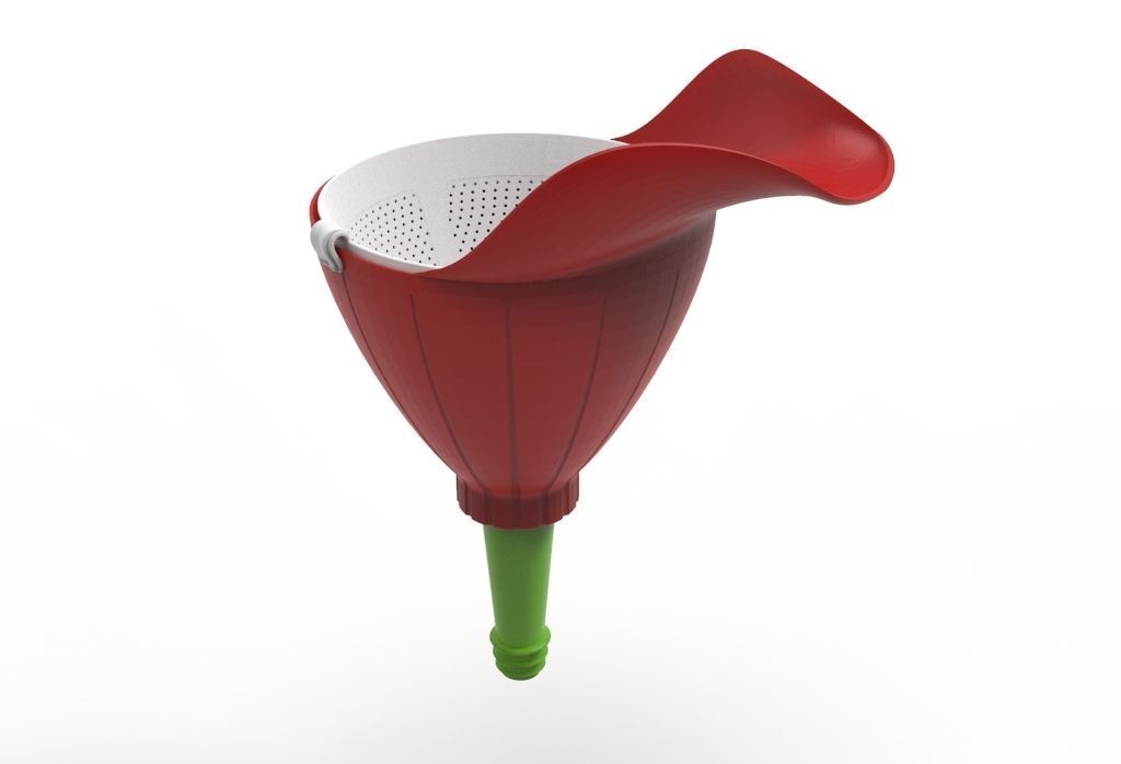 facilitator funnel -bottle funnel 3D print model_10