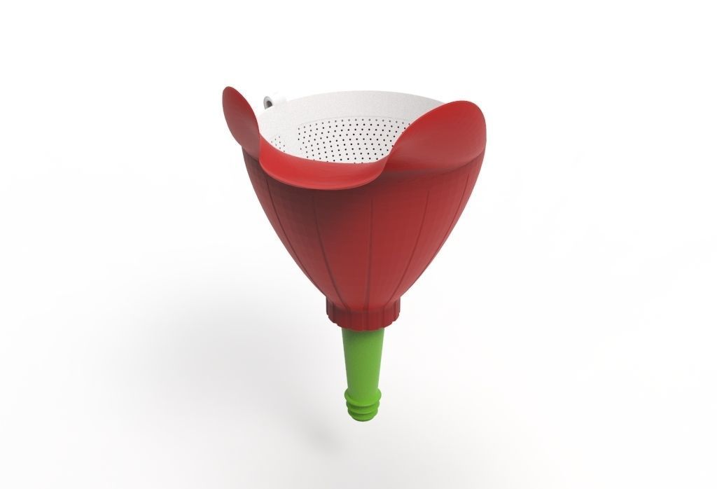 facilitator funnel -bottle funnel 3D print model_12