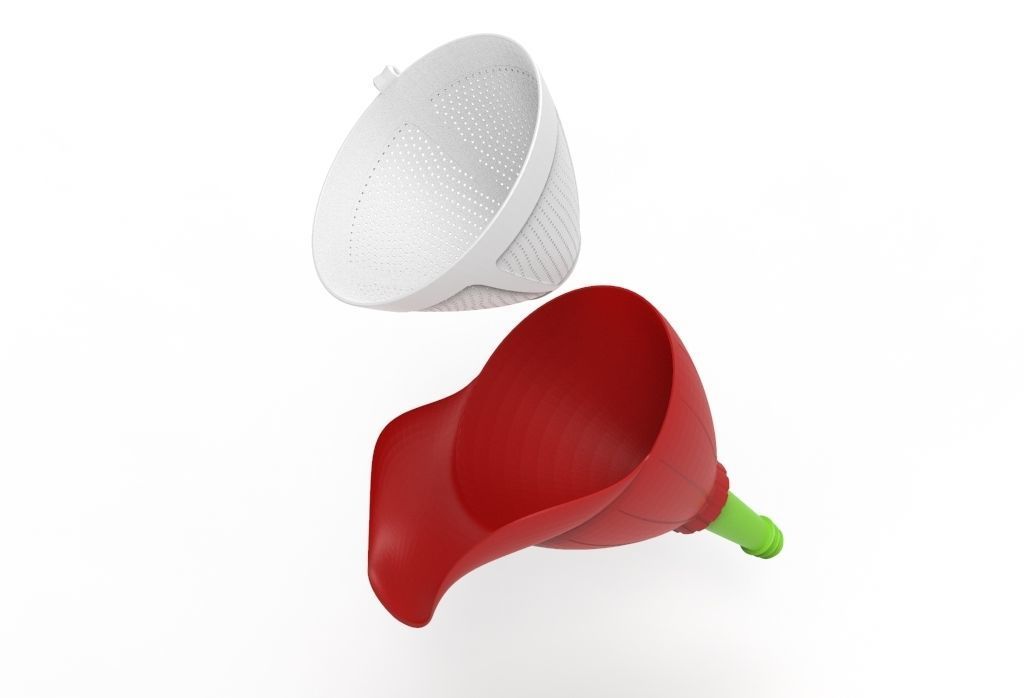 facilitator funnel -bottle funnel 3D print model_20
