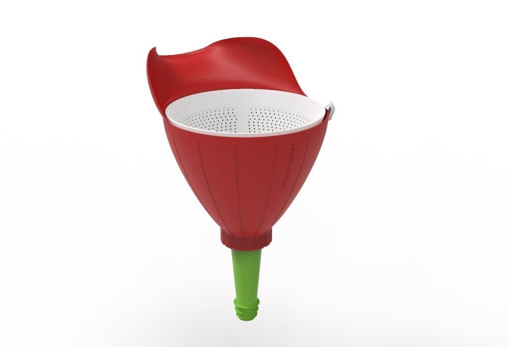 facilitator funnel -bottle funnel 3D print model_15