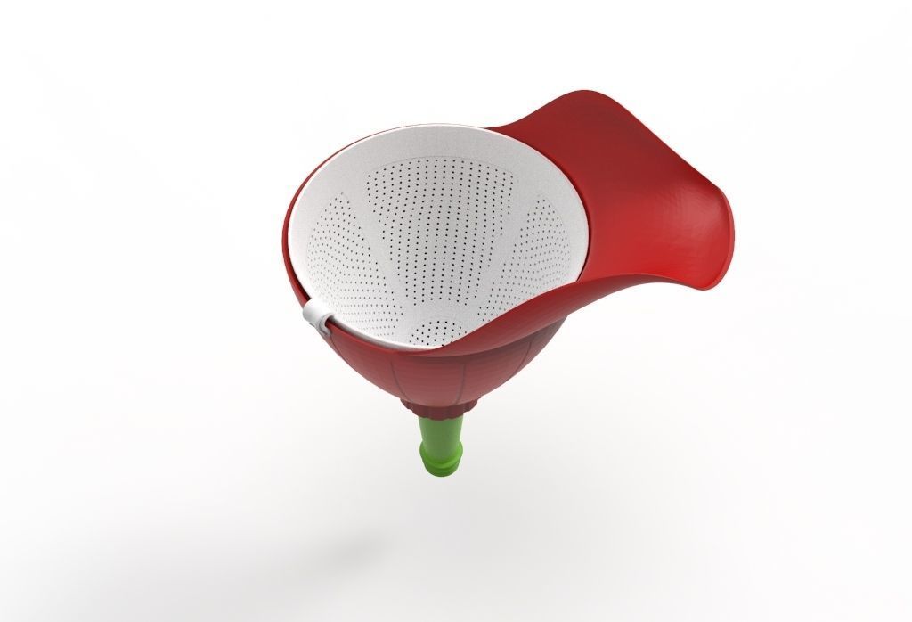 facilitator funnel -bottle funnel 3D print model_11