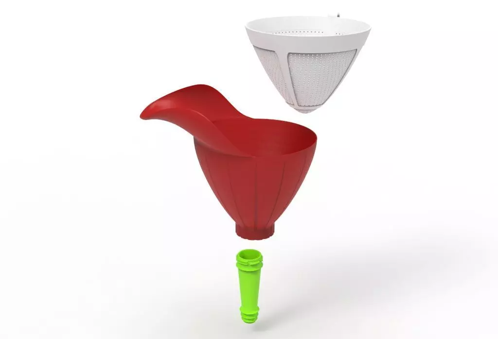 facilitator funnel -bottle funnel 3D print model_0