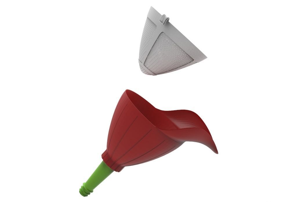 facilitator funnel -bottle funnel 3D print model_16