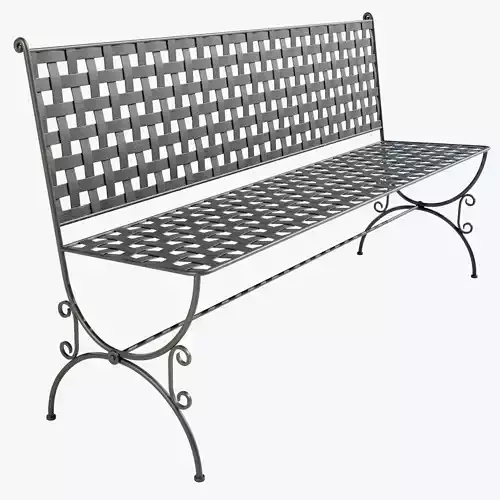 Wrought Iron Bench