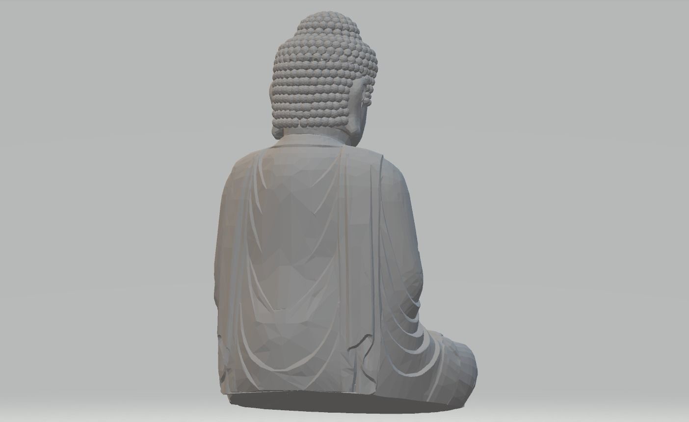Buddha 3d model 3dm stl obj statue 3D print model_2