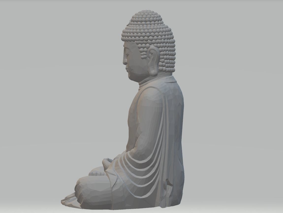 Buddha 3d model 3dm stl obj statue 3D print model_1