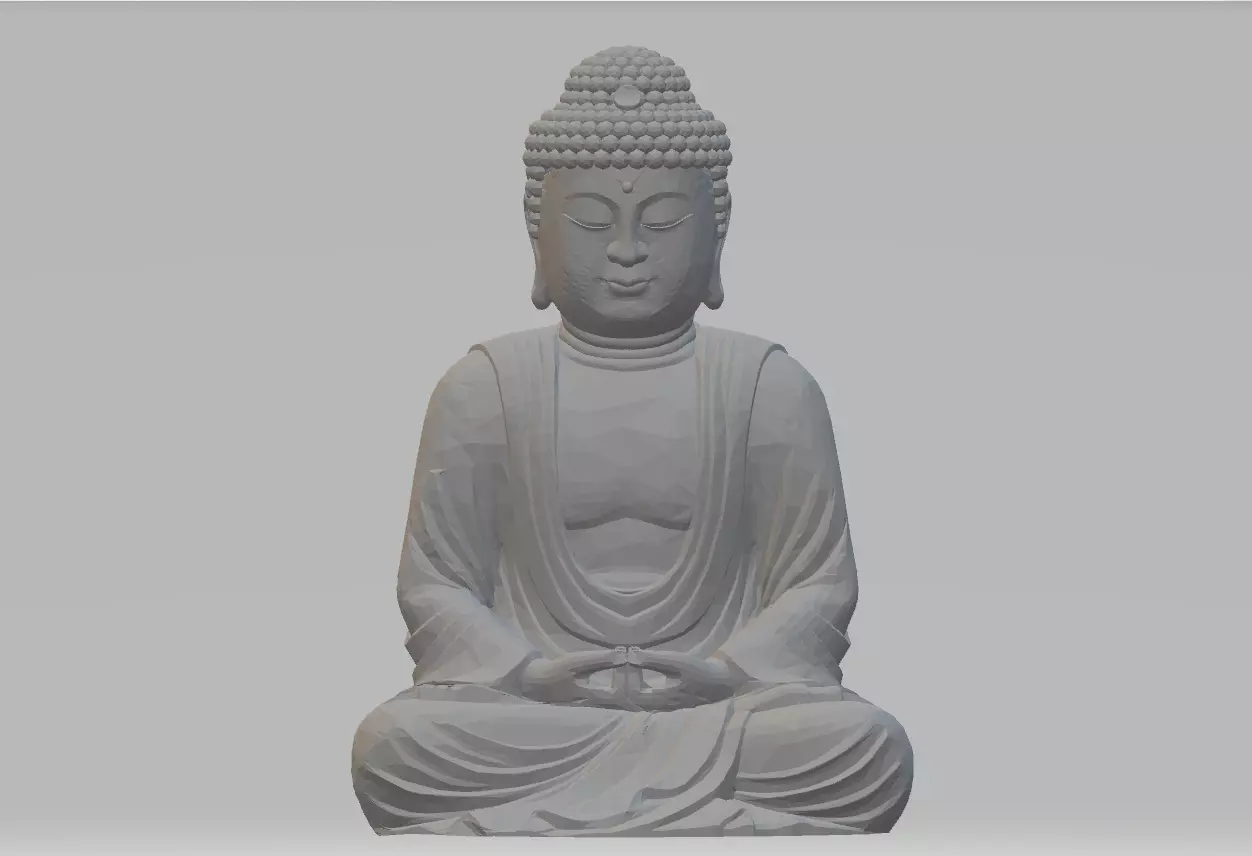 Buddha 3d model 3dm stl obj statue 3D print model_0