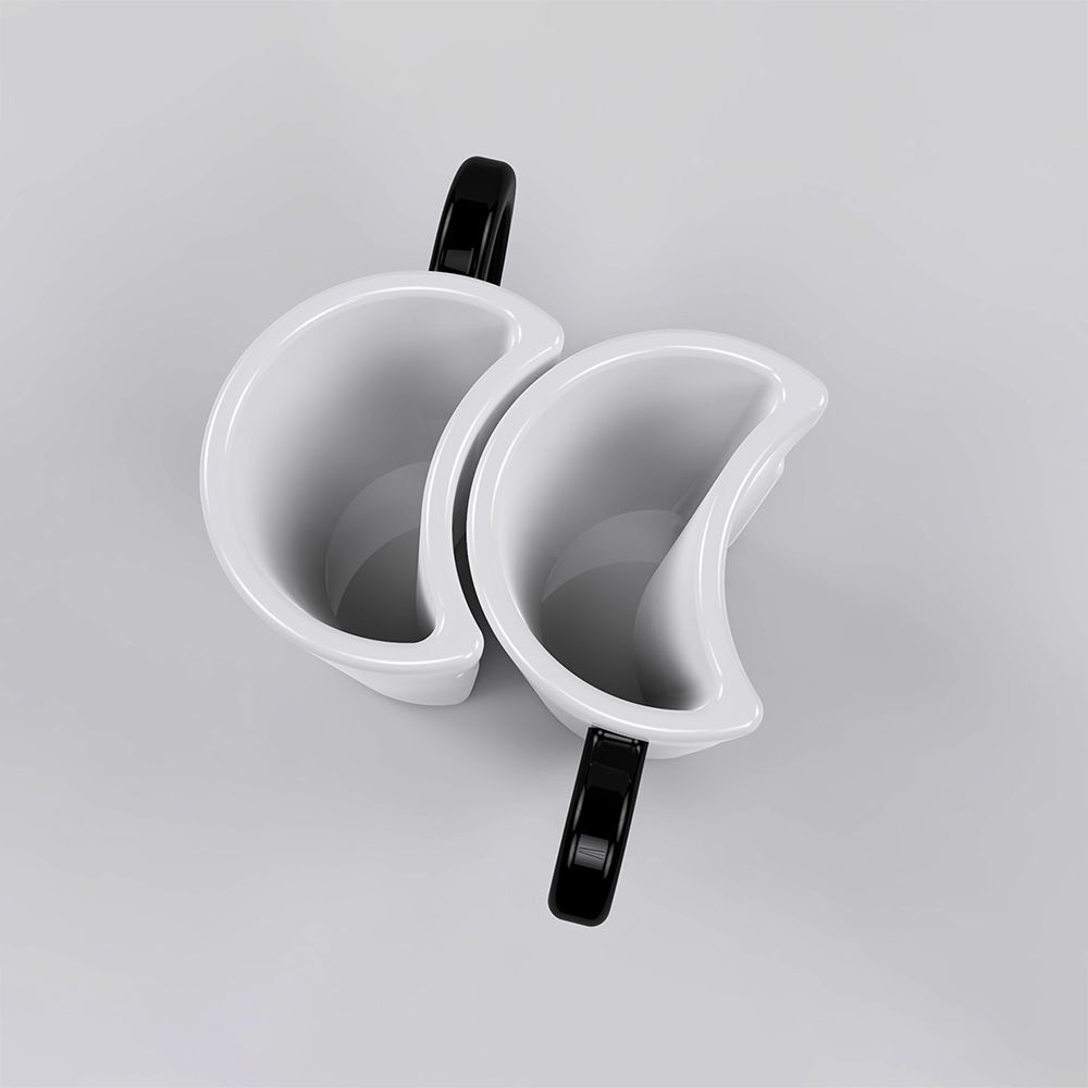 modern cup set 3D model_13