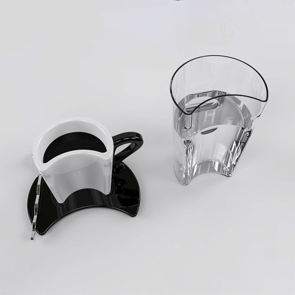 modern cup set 3D model_1