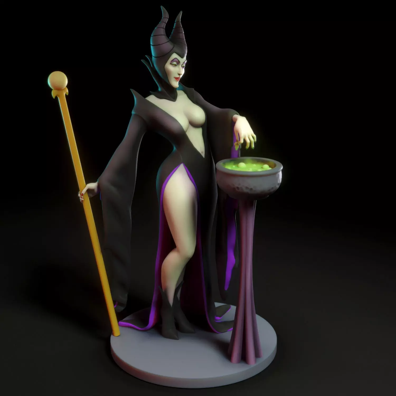 Maleficent from Sleeping Beauty 3D print model