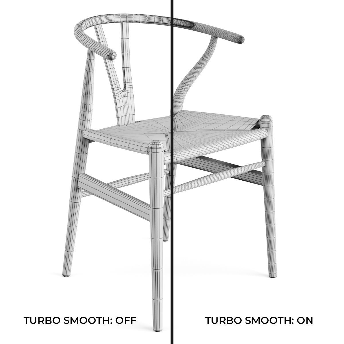 CH24 Wishbone Chair by Carl Hansen 3D model_1