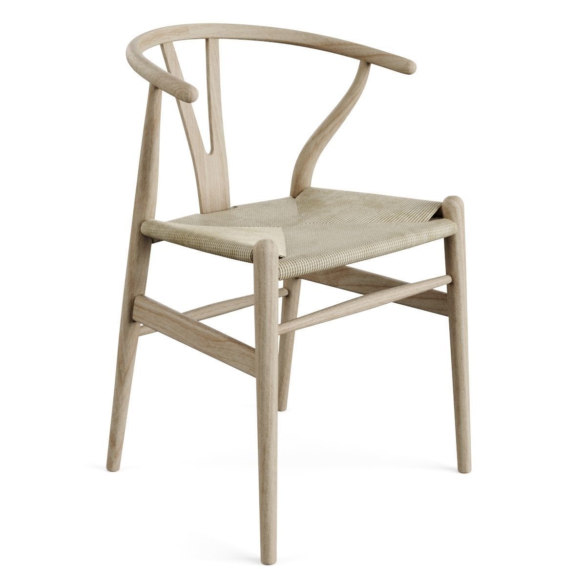 CH24 Wishbone Chair by Carl Hansen 3D model_4