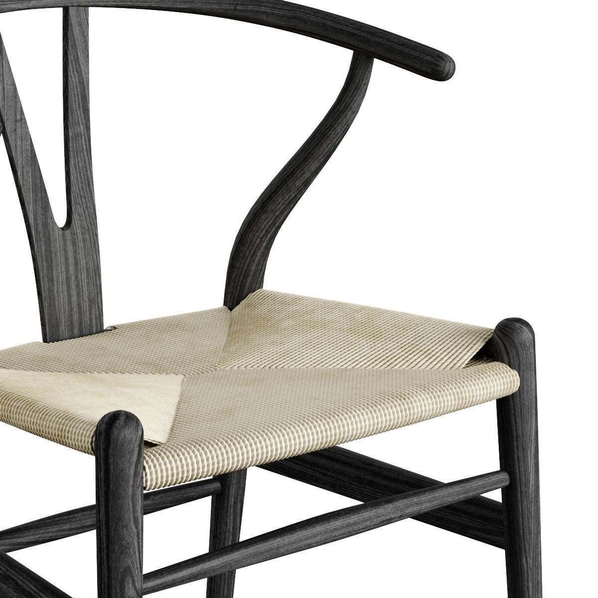 CH24 Wishbone Chair by Carl Hansen 3D model_6