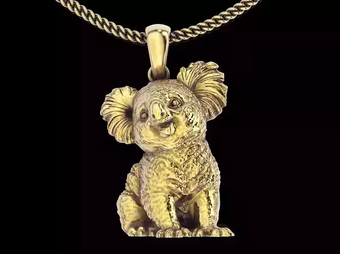 Kuala pendant silver gold jewelry printable 3D model