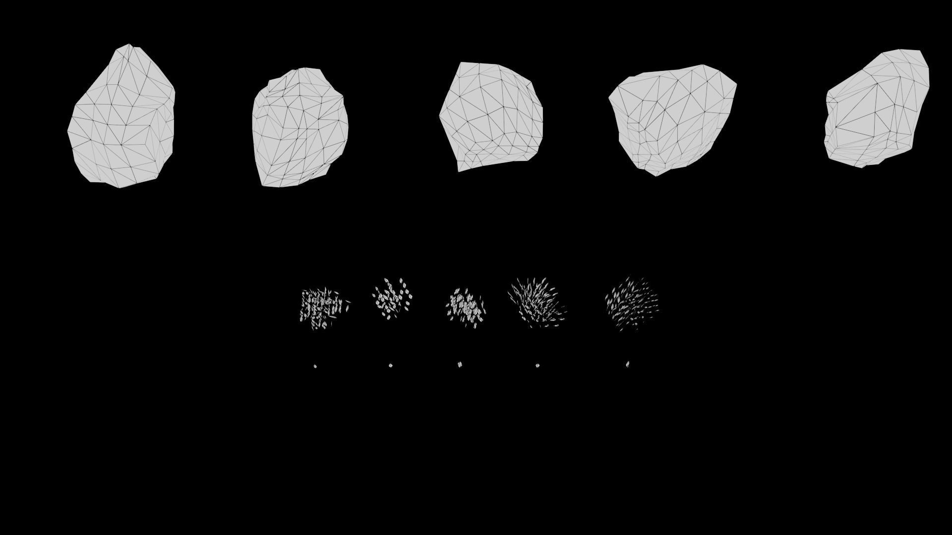 Moss 5 Species and Stones - PBR Asset Kit Low-poly 3D model Low-poly 3D model_2