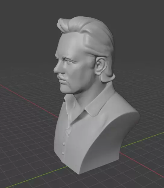 Julian Assange 3D print model_3