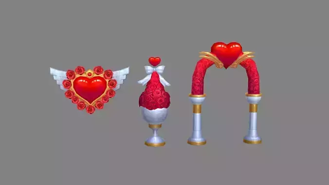 cartoon wedding decoration props