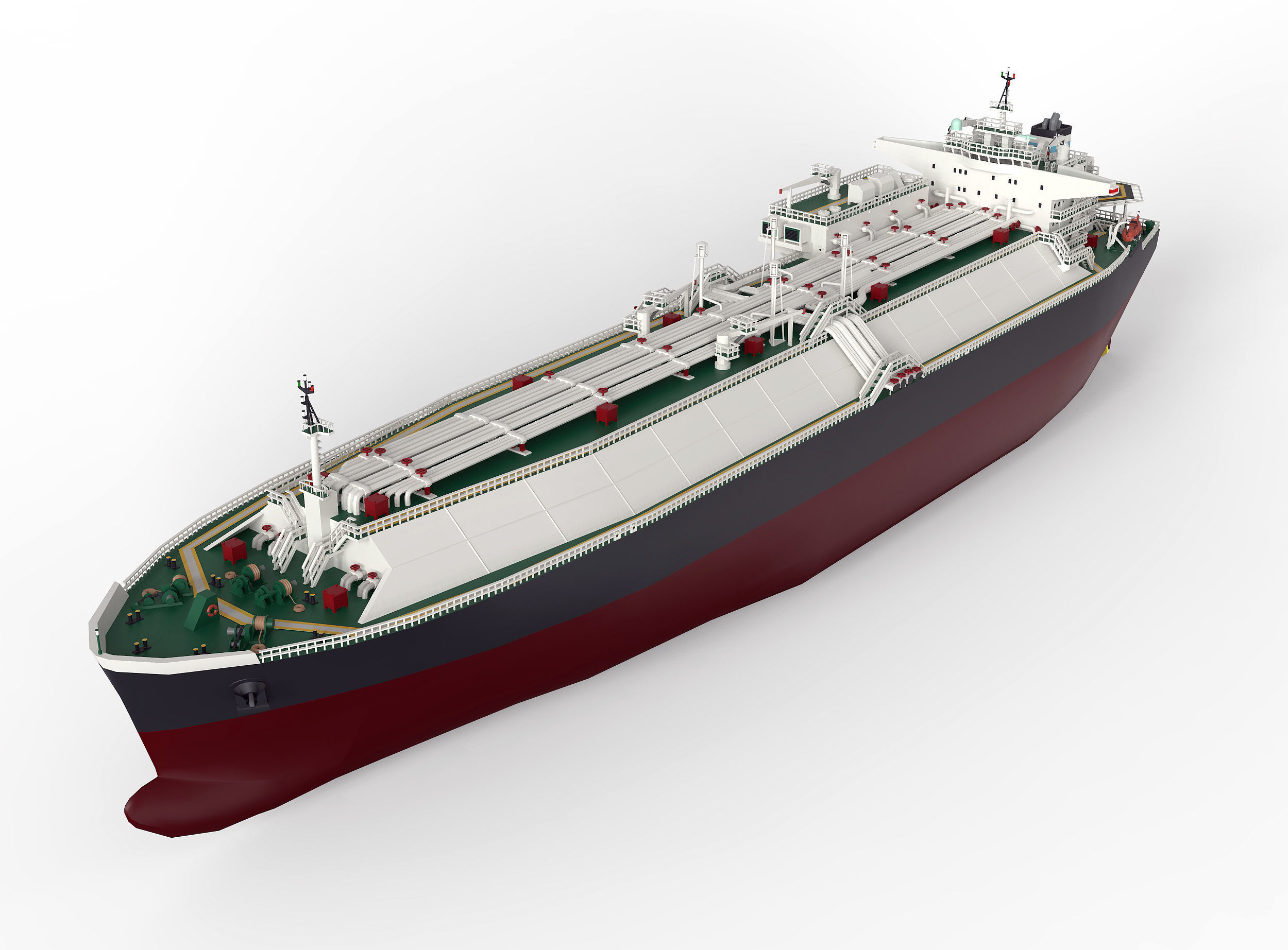 LNG Gas Carrier lowpoly  Low-poly 3D model_6