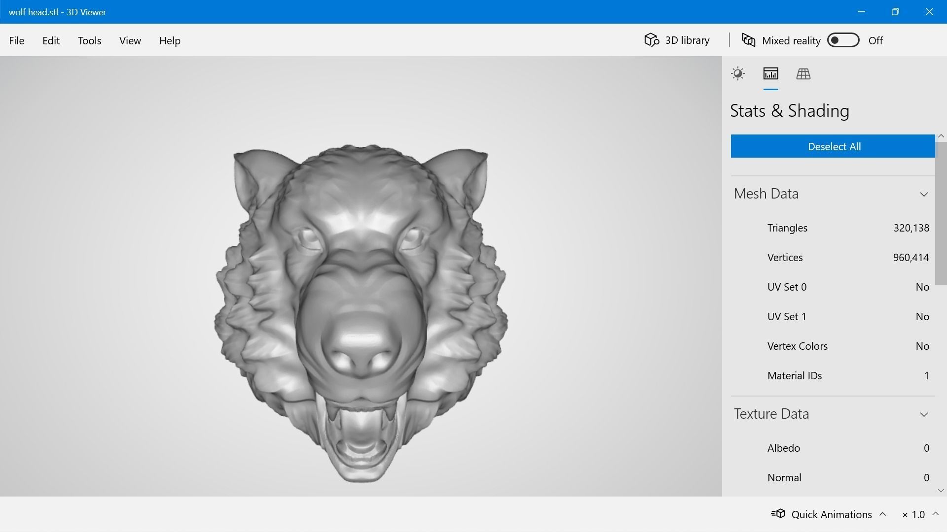 Wolf Head pendant 3dm obj stl 3D print model_4