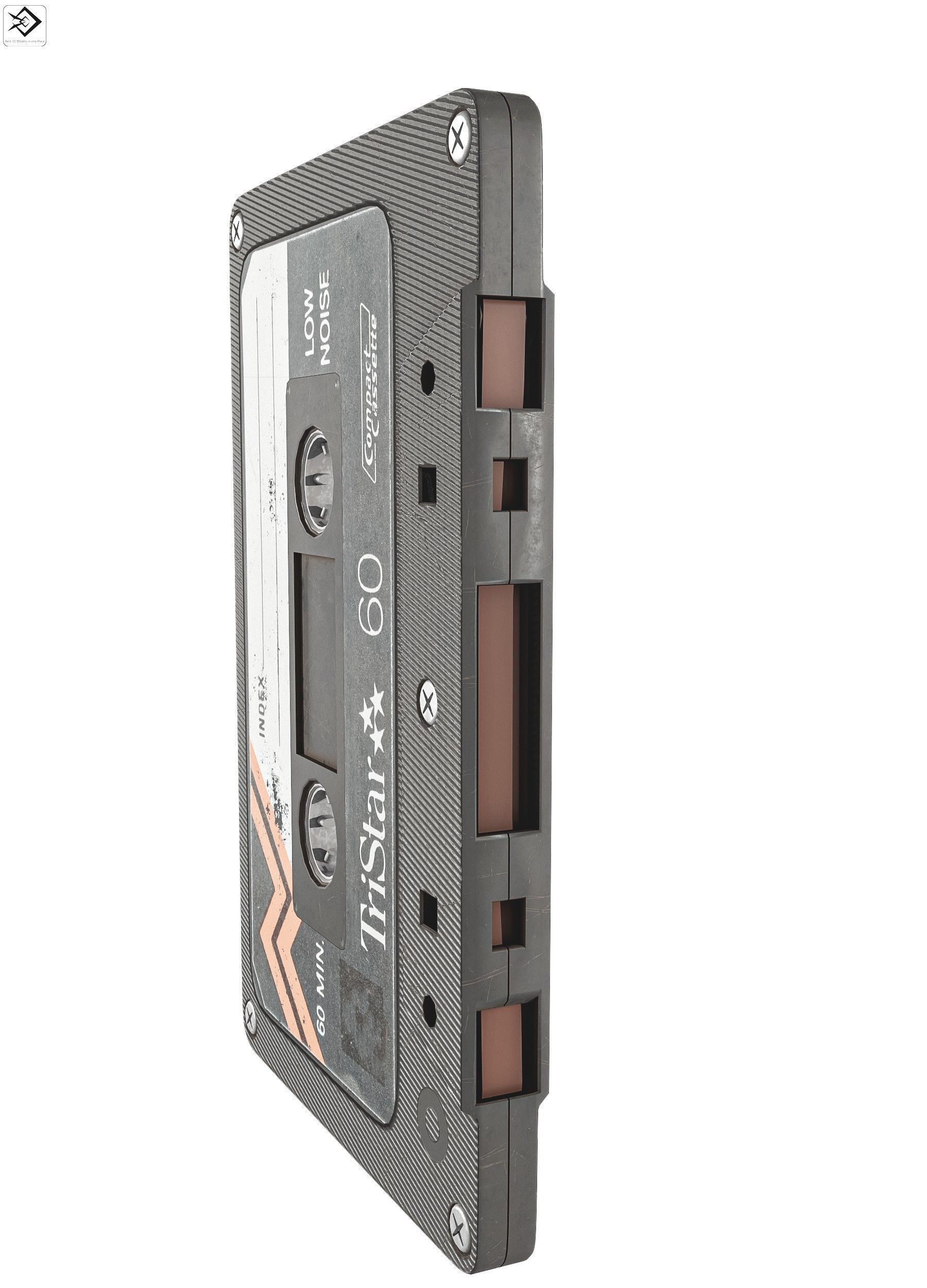 Cassette Tape  3 Types  Low-poly 3D model_3